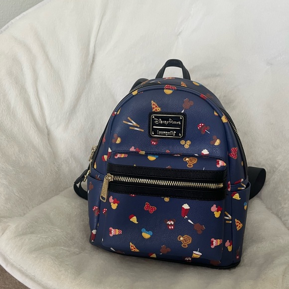 Disney Loungeparks mini blue multicolor backpack - Picture 7 of 7